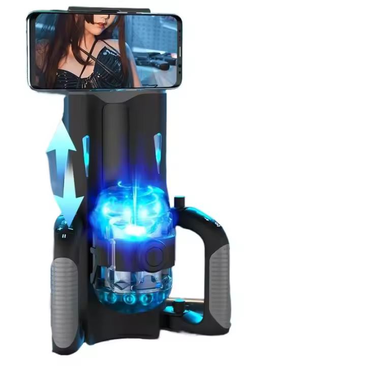 Empaquetado privado Sexy THRUSTING-PRO Masturbador masculino de alta velocidad con empuje automático, copa de masturbación vaginal telescópica, juguete sexual para hombres - 1