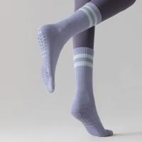 Calcetines de Yoga de felpa para mujer, medias de algodón y silicona, antideslizantes, medias de media pantorrilla, calcetines de piso para Pilates, baile en interiores, Fitness, deportes - details 5