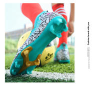 Botas de fútbol para hombres, tacos de fútbol para césped, botas de fútbol antideslizantes para exteriores para niños, calzado deportivo de entrenamiento de hierba profesional, parte superior baja - details 13