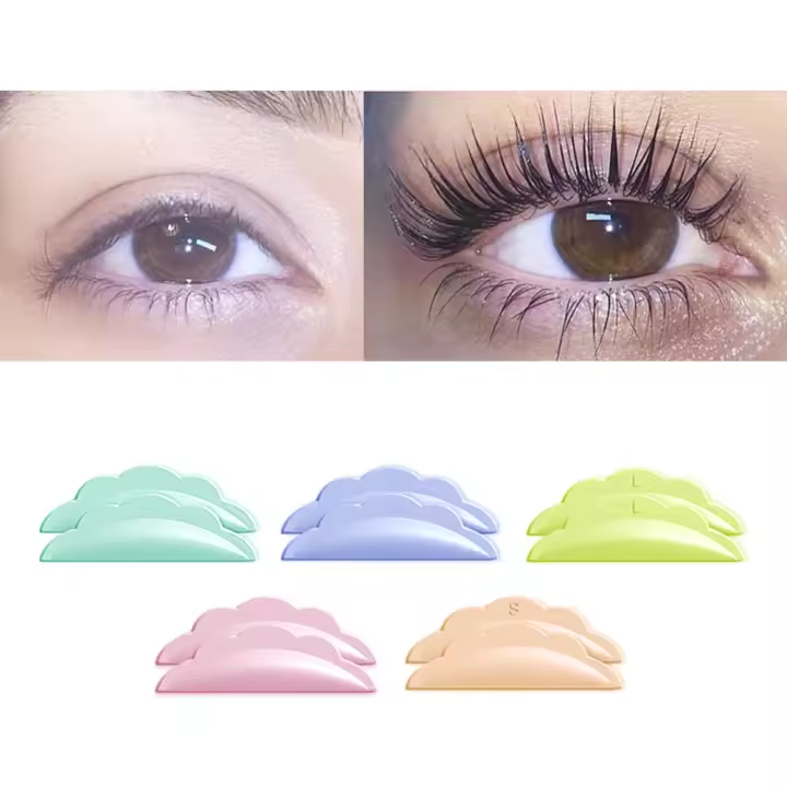 ICONSIGN-almohadillas de silicona suave para levantamiento de pestañas, herramientas de maquillaje, 5 pares por bolsa - 1