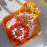 Flores Convallariae, gomas para el pelo de flores de ganchillo, elásticas, hechas a mano, tejidas, tocado de cuerda para el cabello, colorido, dulce, diario - details 5