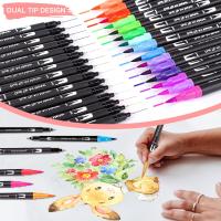 72 bolígrafos de doble punta para colorear, marcadores de arte para escritura de diario para colorear para adultos - details 3