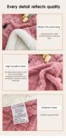 Manta cálida a cuadros para cama, edredón grueso y suave, funda de lana doble, colcha para invierno - details 3