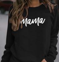 Women Hoodie Mama Letter Printed Hoodies Women Fleece Long Sleeve O Neck Loose Sweatshirt Girls Women Hoodie Pullovers Winter - details 1
