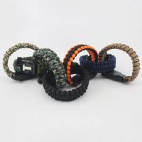 Pulsera de Supervivencia de Emergencia 4 en 1 para Hombres Pulsera de Cuerda de Paracord con Silbato, Brújula, Rescate al Aire Libre - details 5