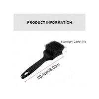 Cepillo para llantas de coche, cepillos de limpieza para cubos de ruedas, accesorios de limpieza para detalles de ruedas de coche, herramienta de lavado automático de neumáticos negros. - details 3