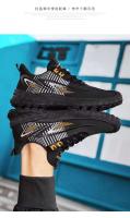 Zapatos corrientes de los deportes ocasionales de los hombres respirables de la ropa deportiva que caminan de la malla barata del logotipo de la marca - details 13