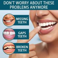 Eelhoe, 1 par, dentaduras postizas ajustables para blanquear los dientes, sonrisa perfecta temporal, cuidado de la higiene bucal, carillas dentales, juego de dientes falsos - details 5