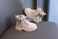 Botas De Goma Para Niños Y Niñas Invierno Cálidas Con Algodón Botas De Tobillo Doble Cierre De Cremallera Para Jardín De Infantes - details 11