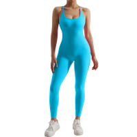 Mono ajustado para mujer, mono deportivo informal para todas las estaciones, ropa deportiva ajustada sin mangas, mono todo en uno, ropa para mujer - details 25