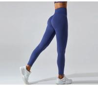 Pantalones deportivos ajustados de secado rápido para mujer, pantalones de Yoga ajustados, pantalones de Yoga de punto sin costuras, pantalones de chándal transpirables antitratamiento para gimnasio y Fitness - details 20