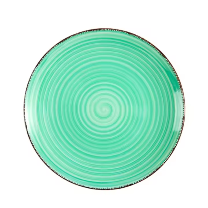 Juego de Platos de Colores, Platos Postrepara Ensalada Aperitivo Fruta Tartas, Apto para Microondas y Lavavajillas, Pintados - 1