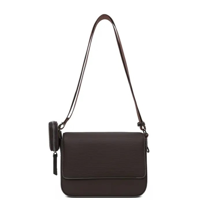 Bolso Cruzado Retro de Moda para Mujeres Pequeño, Cuadrado, Textura Gruesa, Bolso de Hombro - 1