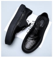 Nuevos mocasines casuales de hombre de un pedal de cuero transpirable - details 14