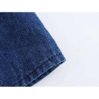 OUWU- Straplss Dnim Drss Primavera 2025 Cintura alta A-lin Bach Casual Cómodo y adelgazante Vrsatil Patchwork Strt - details 8