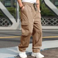 pantalones cargo para hombre pantalones casuales con cintura elástica. - details 4