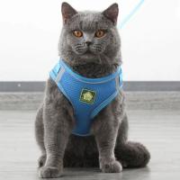 Arnes y correa ajustables y transpirables para mascotas Chaleco a prueba de Escape para gatos - details 26