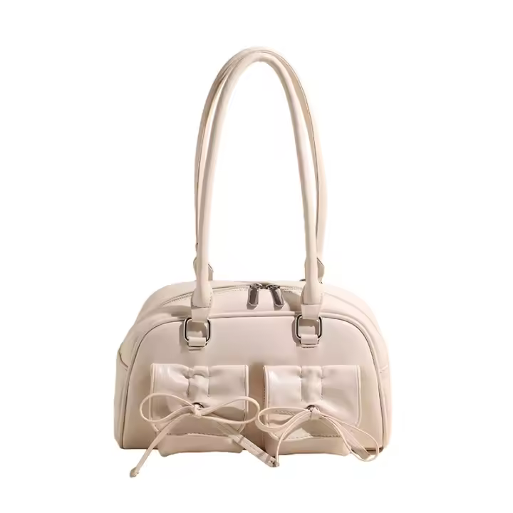 Verano nueva bolsa de mujer arco debajo del brazo bolsa nicho estilo ballet gran capacidad bolso de bolos de hombro - 1