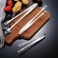 Pinza para barbacoa coreana de acero inoxidable 304, parrilla para barbacoa, cocina, salteado antideslizante grueso con pinzas para carne y comida - details 1