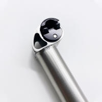 Tija de sillín inclinada hacia adelante, tija de sillín de titanio para tubo de asiento de bicicleta Brompton, 31,8mm - details 2