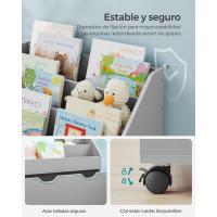 Librería Infantil, Caja de Juguetes Móvil, con Ruedas, Multifuncional, para Habitación - details 1
