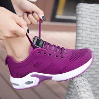 Zapatos Deportivos transpirables para mujer, zapatillas para correr con cojín de aire, suaves, informales, cómodas, color blanco - details 4