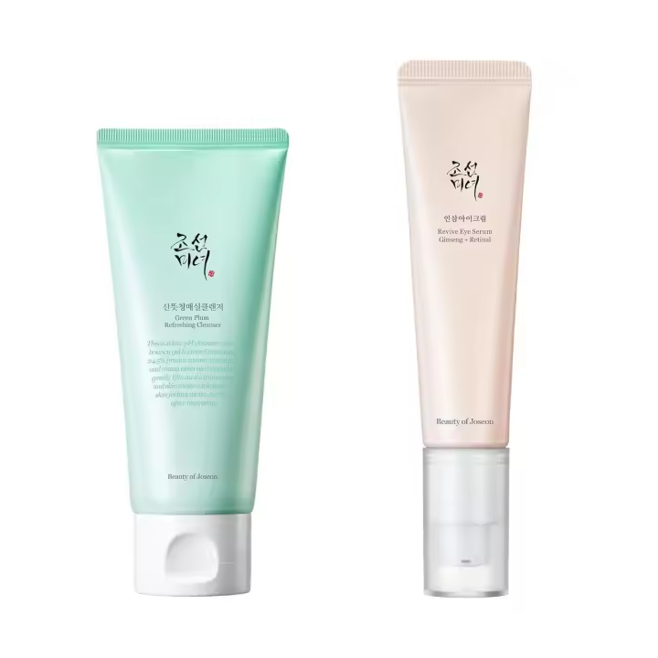 Beauty of Joseon Green Plum Gel limpiador refrescante con suero revitalizante para ojos niacinamida retinal - 1