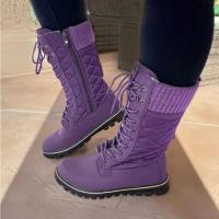 Botas martin de invierno para mujer, botas planas informales, zapatos para mujer - details 5