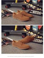 2024 Nuevos zapatos de cuero para hombres grandes, ligeros y cómodos, informales, mate, a la moda británica, 1 - details 2