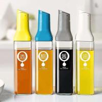 Botella de Almacenamiento de Vidrio Transparente de 500mL A Prueba de Fugas para Aceite de Oliva, Salsa de Soja, Vinagre Uso en Cocina Duradero - details 2