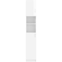 Armario de Baño de Madera Ingeniería Lavadora, Estante, Ducha, Inodoro 32x25,5x190 cm - details 46