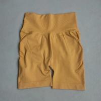 Pantalones cortos de Yoga para mujer, pantalones cortos deportivos sin costuras para gimnasio, pantalones cortos de entrenamiento de cintura alta con realce, pantalones cortos deportivos para Fitness, pantalones cortos de ciclismo - details 19