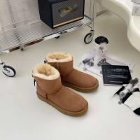 Invierno 2023 nuevas botas de nieve con cordones de tubo medio de piel de oveja para mujer - details 3