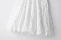 Vestidos Elegantes de Verano Cortos Bordados Mini Vestido Blanco Informal para Mujer - details 7