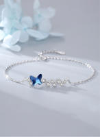 Pulsera de Plata para Mujer con Piedra de Água Marina Ajustable Ideal para Aniversarios y Regalos de Cumpleaños - details 0