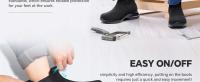 Botas de Trabajo Impermeables Punta de Acero Segura Antideslizante con Cojín de Aire para Hombres y Mujeres - details 2