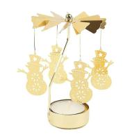 Velas Giratatorias de Metal en Formas de Copo de Nieve y Ángel Portavelas para Té Romántico, Boda, Decoración del Hogar en Navidad - details 18