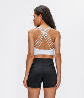 Sujetador Deportivo de Yoga para Mujeres SHINBENE con Correa Cruzada y Almohadilla Plantilla Inalámbrico Top de Entrenamiento Fitness - details 18