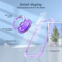 KEYSION-funda transparente para iPhone, carcasa con soporte de anillo magnético para iPhone 15 Pro Max, 15 Plus, 12, 13, 14 Pro Max - details 9