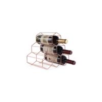 FOMANSH Botellero de Vino apilable de Metal,Soporte para Estante para Botellas de Vino,Almacenamiento de Vino de Mesa para Exhibición,Organizador de Vinos para Hogar,Cocina,Bar,Bodega,Negro,2 Niveles - details 9