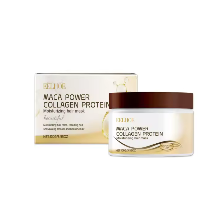 Mascarilla nutritiva de colágeno para reparar las puntas abiertas, iluminadora y brillo, para el cuidado del cabello - 1