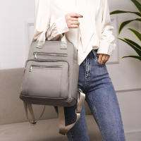 Mochila de viaje informal para mujer, bolso de hombro Oxford impermeable, bolso de mano de gran capacidad, monedero negro, paquete escolar - details 6