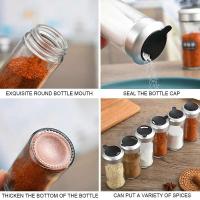 Tarros de condimentos, condimentos de pimienta en polvo, botellas, tapas giratorias, recipientes de almacenamiento para condimentos de azúcar y sal, utensilios de cocina - details 4