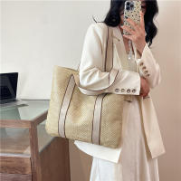 Bolsos hechos a mano para mujer, bolso de playa tejido de paja, gran capacidad, Asa superior, Verano - details 2