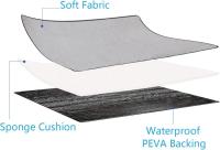 Manta de Picnic Impermeable a Rayas 150 x 200 cm Manta de Camping Aislada y Resistente al Agua con Asa - details 3
