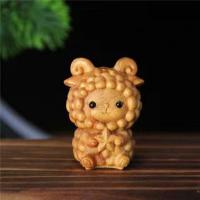 Doce zodiaco tallado en madera, doce zodiaco, lindo tallado en madera, adornos en miniatura, artesanía, Animal PEQUEÑO - details 7