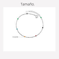 Pulsera de Cuenta Coloridas Énicas para Mujeres Plata 925 Joyería Fina de Plata Esterlina La Monada - details 0