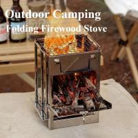Parrilla de Barbacoa Plegable de Acero Inoxidable Ligera para Acampar al Aire Libre - details 0