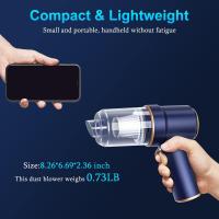 Aspiradora de Mano para Coche de Alta Potencia de 120W 9000Pa, Luz LED, Múltiples Boquillas para Hogar, Oficina, Mascotas - details 4