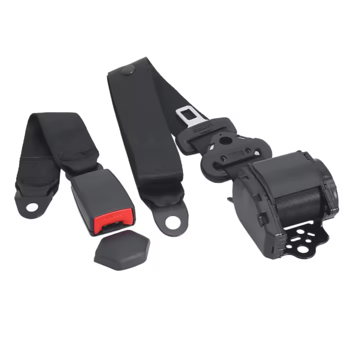 Cinturón de sebripad ajustable Universal para Coche, cinturón de chiripad retráctiles de 3 puntos para vehículos de pasajeros, vehículos de Ingeniería - 1
